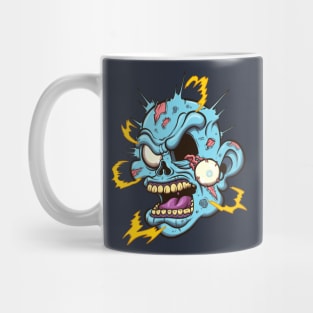 Electrocuted Zombie Head Mug